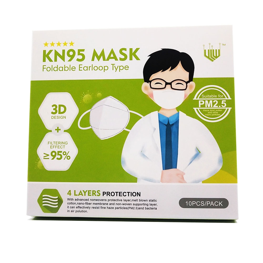 Disposable Respirator Mask-KM04 (Built-in Nose Clip)